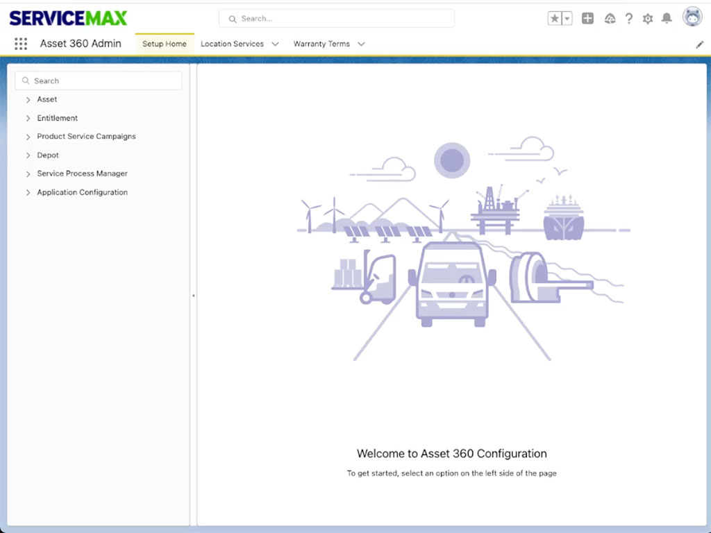 ServiceMax Product Screen